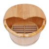 BGYUHWQ Wooden Foot Basin, Cedar Wood Foot Basin with Cover Plate, Wooden Bucket Foot Bath with Massage view 4