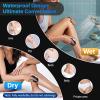Electric Razors for Women Legs 3-Blade Shaver Heads Waterproof Rechargeable Shaver Multi-Use for Hair Removal on Legs Bikini Body (Steel Gray) view 3