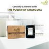 AyuRoots Charcoal Soap Activated Charcoal Bar, All Natural, Cleansing Handmade Vegan Soap | 3.88 Oz (2) view 3
