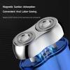 New Model Mini Dual-Head Electric Shaver, Upgrade Pocket Shaver, Washable Double Head Razor, USB Mini Portable Razor, Rechargeable Waterproof Compact (Four Color) (Blue) view 2