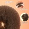 FANDAMEI Hair Donut Bun Maker Kit - 4 Hair Bun Maker, 20 Invisible Hair Nets for Buns, 5 Elastics, 20 Bobby Pins, Bun Nets for Ballet girls,Hair Donuts for Buns - Light Brown view 3