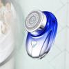 Compact Men's Shaver Rechargeable Mini Razor for Facial Hair Trimming & Shaving, Waterproof Electric Beard Trimmer, Fast Charging, Wet & Dry Use, Portable Facial Razor (Blue) view 2