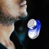 Compact Men's Shaver Rechargeable Mini Razor for Facial Hair Trimming & Shaving, Waterproof Electric Beard Trimmer, Fast Charging, Wet & Dry Use, Portable Facial Razor (Blue) view 3