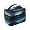 Science Fiction Stars Women's Large Capacity Makeup Bag, Portable Travel Makeup Bag, (9x6.5x6.2 inches) Girls Large Makeup Bag Storage Bag view 3