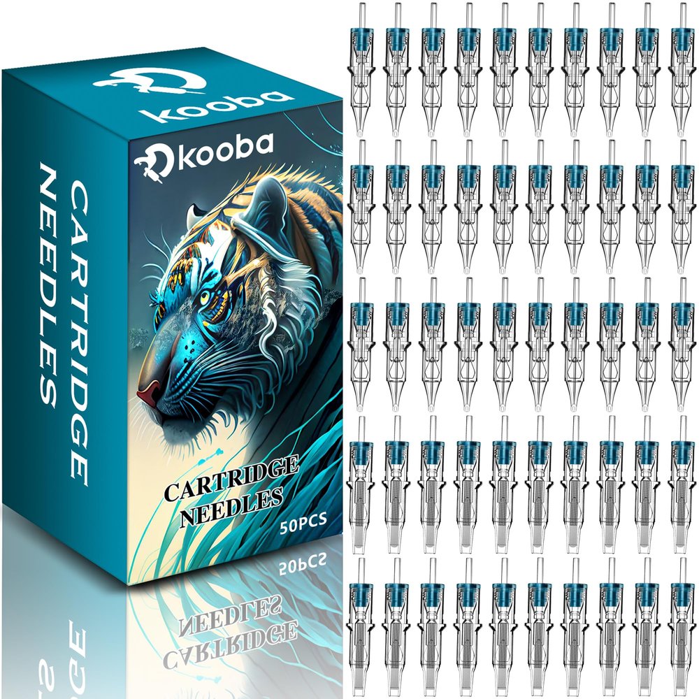 50PCS DISPOSABLE TATTOO CARTRIDGE NEEDLES #10 BUGPIN ASSORTED MIXED SIZE ROUND LINER SHADER MAGNUM - 5 PCS EACH OF 3RL 5RL 7RL 9RL 5RS 9RS 9M1 15M1 9RM 15RM WITH MEMBRANE SAFETY FOR PRO AND BEGINNERS