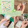 14PCS St Patricks Day Temporary Tattoos Kit12 Sheets Shamrock Irish Party Temporary Tattoos,3D Nail Art Stickers,Green Body GlitterWaterproof Safety Saint Patricks Day Accessories for Kids Women Men view 4