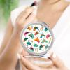 QWJKM Bird Clip Art Compact Mirror Travel Makeup Mirror Magnifying Double-Sided Handheld Mini Mirror Portable Round Cosmetic Mirror for Purses and Pocket Unique Gift view 4