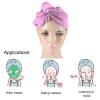 5PCS Microfiber Hair Towel, Hair Drying Towel Quick Dry Hair Towels Hair Turban Towel with Button for Wet Hair 9.1x25.6inch view 3