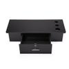 RadiantName Classic Wall-Mounted Styling Station with Drawer and Tool Holes, Vanity Table, Dressing Table, Equipment for Barber Beauty Spa Salon Shops, Black view 1