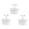 NinthAvenue Basics 3pcs Manual Cleansing Facial Brush for Deep Cleaning White Multifunctional Face Scrubber Cover Gentle Exfoliation Tool for Daily Use and Skin Care view 1