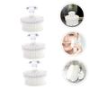 NinthAvenue Basics 3pcs Manual Cleansing Facial Brush for Deep Cleaning White Multifunctional Face Scrubber Cover Gentle Exfoliation Tool for Daily Use and Skin Care view 3