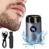Vishopee Shaver, Timeatea Shaver, Vishopee Mini Portable Electric Shaver, Upgrade Pocket Shaver USB Mini Shavers for Men - Ipx7 Waterproof (Blue) view 1