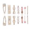 14 PCS Simulation Pearls Hair Clip Elegant Smooth Simulation Pearl Barrettes for Women view 3