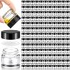 140 Pack 10ml Glass Jars with Lids Small Lip Balm Containers 10ml Sample Jars Travel Size Containers for Lip Balm Cream Lotion Makeup Cosmetic Skincare Travelling Retail Store(Clear) view 1