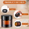 140 Pack 10ml Glass Jars with Lids Small Lip Balm Containers 10ml Sample Jars Travel Size Containers for Lip Balm Cream Lotion Makeup Cosmetic Skincare Travelling Retail Store(Amber) view 3