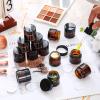 140 Pack 10ml Glass Jars with Lids Small Lip Balm Containers 10ml Sample Jars Travel Size Containers for Lip Balm Cream Lotion Makeup Cosmetic Skincare Travelling Retail Store(Amber) view 4