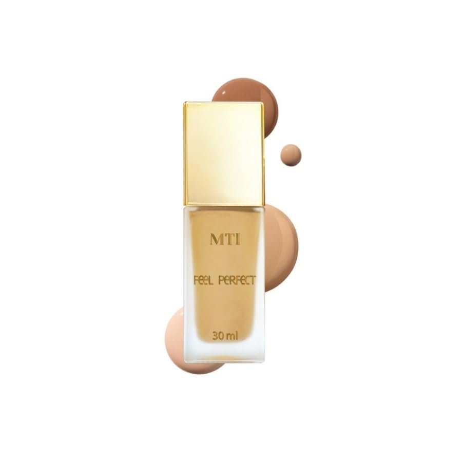 CosmeticsxMTI Feel Perfect Liquid Foundation Smooth Coverage and Nourishes Skin with Coenzyme Q10 (N0 Light Yellowish Skin, 30g)