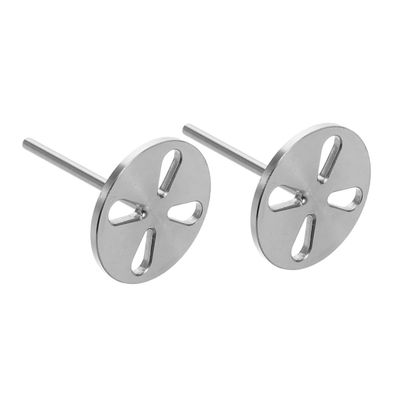 Beatifufu 2pcs Hollow Bearing Sanding Disc Bits for Electric Foot File Metal Drill Bits for Dead Skin and Removal for Pedicure and Foot Care Tools