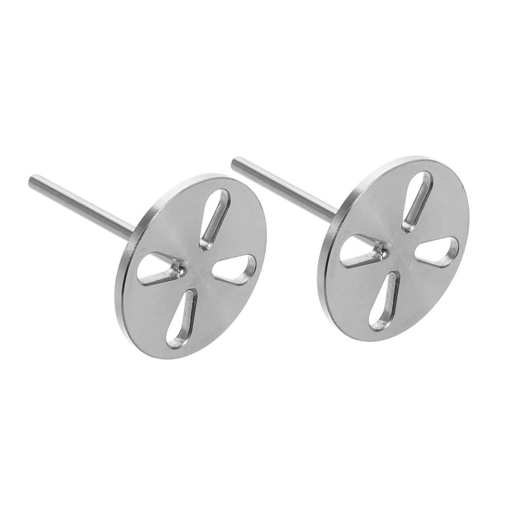 Beatifufu 2pcs Hollow Bearing Sanding Disc Bits for Electric Foot File Metal Drill Bits for Dead Skin and Removal for Pedicure and Foot Care Tools