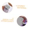 Beatifufu 2pcs Hollow Bearing Sanding Disc Bits for Electric Foot File Metal Drill Bits for Dead Skin and Removal for Pedicure and Foot Care Tools view 3