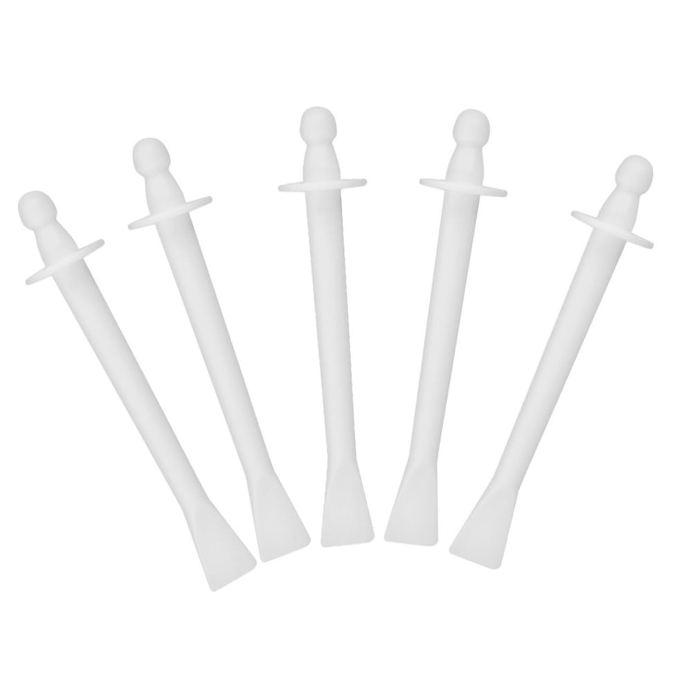 HOUDERCO 10pcs Disposable Plastic Nose Hair Wax Stick for Hair Removal Multifunctional Wand for Adults Safe and Lightweight for Eyebrow and Nose Area Grooming