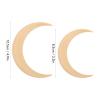 2PCS Moon Hair Fork, Hair Sticks Moon Hair Clip Sailor Crescent Moon Hair Accessories Portable Moon Hairpin Hair Styling Tool 2 Sizes (Beige) view 4