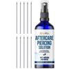 BodyJ4You Piercing Aftercare Spray w 10PC Piercing Needles 16G - Saline Cleaning Solution Nose Belly Ear Piercing Cleaner - Wound Wash Keloid Treatment Piercing Bump Removal view 1
