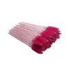 ARTSEWPLY 100pcs Disposable Eyelash Brushes Makeup Applicator Crystal Rod for Mascara Application Portable Eyelash Separators for Professional Beauty Salon Home Use Rosy view 1