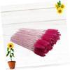 ARTSEWPLY 100pcs Disposable Eyelash Brushes Makeup Applicator Crystal Rod for Mascara Application Portable Eyelash Separators for Professional Beauty Salon Home Use Rosy view 2