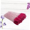 ARTSEWPLY 100pcs Disposable Eyelash Brushes Makeup Applicator Crystal Rod for Mascara Application Portable Eyelash Separators for Professional Beauty Salon Home Use Rosy view 4