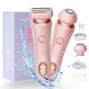 Dusk Razor for Women, Silk Glide Pro 3.0 Shaver, Livora Electric Razor for Women, 2-in-1 Waterproof Painless Hair Removal Wet & Dry Shaver with Removable Head for Leg Arm Underarm Bikini Area (Pink) view 1