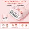 Dusk Razor for Women, Silk Glide Pro 3.0 Shaver, Livora Electric Razor for Women, 2-in-1 Waterproof Painless Hair Removal Wet & Dry Shaver with Removable Head for Leg Arm Underarm Bikini Area (Pink) view 2