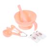 ARTSEWPLY 1set Diy Facial Mask Bowl Set Measuring Cup and Spoon Pink Silicone Tools for Skincare and Beauty Treatments view 1