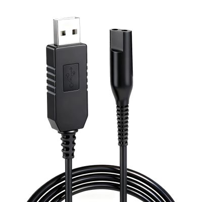 12V Charging Cord Replacement for Braun Shaver S3 S6 S7 S8 S5 S9 S1, Cable Replacement for Braun Electric Razor Trimmer Series 1 3 5 6 7 8 9 340 3040s 390cc 720 790cc Models