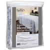 ForPro Premium Designer Microfiber 3-Piece Massage Sheet Set, Island Tranquility, Ultra-Light, Stain and Wrinkle-Resistant, Includes Massage Flat Sheet, Fitted Sheet and Face Rest Cover, White view 4