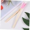 ARTSEWPLY 20pcs Eco-friendly Bamboo Eyebrow Brush Disposable Makeup Brushes Lash Curlers Combs for Brow Makeup Supplies view 4
