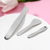 3 Pcs Mini Metal Cosmetic Spatula, Reusable Skin Care Spoon Beauty Scoop Spatula Multi-functional Facial Applicator Tool for Skin Care Creams Eye Cream Essences Beauty Accessories view 3