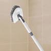 Bathtub Scrubber with Long Handle, 4 in 1 Scrub Brush for Shower, 180 Adjustable Shower Brush Cleaner, Bathroom Cleaning Tools Toilet Kitchen Glass Tile view 3