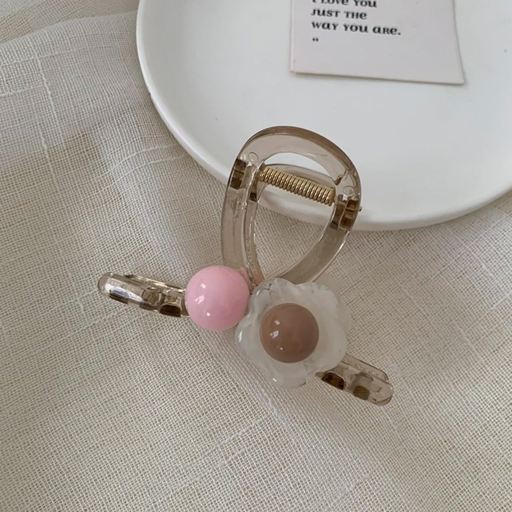 XHCOHWWU Hair Clip Large Claw Clips - Metal Hair Clips for Women - Big Claw Clips for Thick Hair - Strong Hold Gold Hair Claw Clips for Women Girls Hairpin(FJ3947)