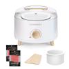 CHARMKEY Waxing Kit for Women with 200g Hard Wax Beads, 10 Applicator Sticks, Wax Warmer with 16.91oz Silicone Bowl, Wax Machine for hair removal at Home for Face, Full Body, Eyebrow, Bikini view 1