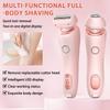 Dusk Razor for Women, Silk Glide Pro 3.0 Shaver, Livora Electric Racor for Women, 2-in-1 Waterproof Painless Hair Removal Wet & Dry Shaver with Removable Head for Leg Arm Underarm Bikini Area view 4
