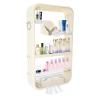 4-tier Wall Mounted Storage Rack, Cosmetic Display Cases, Makeup Organizer for Cosmetics,Skincare and Hair Accessories view 1