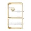 4-tier Wall Mounted Storage Rack, Cosmetic Display Cases, Makeup Organizer for Cosmetics,Skincare and Hair Accessories view 4