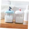 Beatifufu Facial Bubbler 2pcs Manual Face Wash Maker Foaming Bottles Comfortable Smooth Foams Travel Size Blue White view 2