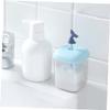 Beatifufu Facial Bubbler 2pcs Manual Face Wash Maker Foaming Bottles Comfortable Smooth Foams Travel Size Blue White view 3