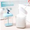 Beatifufu Facial Bubbler 2pcs Manual Face Wash Maker Foaming Bottles Comfortable Smooth Foams Travel Size Blue White view 4