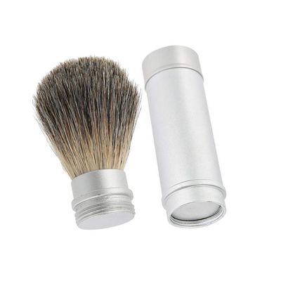 Beatifufu 1pc Shaving Brush for Men with Aluminum Tube Dense Blaireau Bristles for Easy Lathering and Grooming Tool for Beard Care and Hairdressing