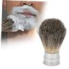 Beatifufu 1pc Shaving Brush for Men with Aluminum Tube Dense Blaireau Bristles for Easy Lathering and Grooming Tool for Beard Care and Hairdressing view 3