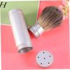 Beatifufu 1pc Shaving Brush for Men with Aluminum Tube Dense Blaireau Bristles for Easy Lathering and Grooming Tool for Beard Care and Hairdressing view 4