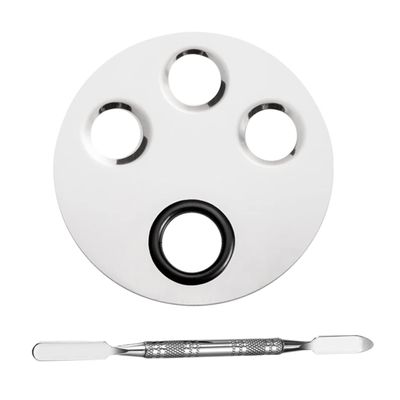 Beatifufu Professional Makeup Nail Art Palette Mixing Stick Multi-purpose Manicure Set Nail Paint Palette Art Tool Set